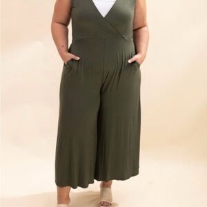 Zenana Olive Green Women's Jumpsuit